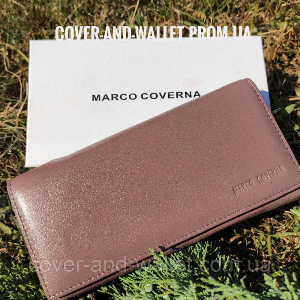 Женский кожаный кошелек на магнитной фиксации пудрового цвета Marco Coverna MC 1413-6 Киев - изображение 2