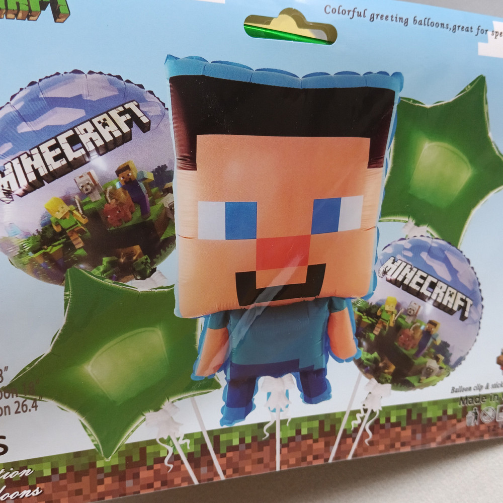 Набор воздушных шаров майнкрафт (5 предметов) Киев - изображение 2