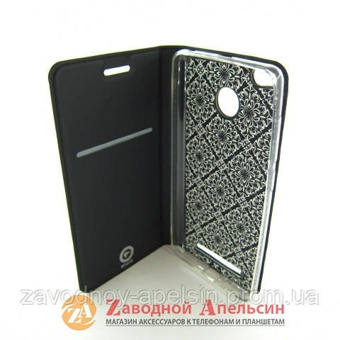 Чохол книжка Xiaomi Redmi 3 pro 3s 3x Kiwis Case black Одеса - фото 3