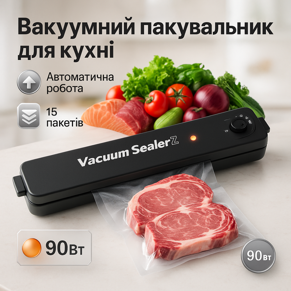 Вакууматор для вологого вакуумування, Вакуумний пакувальник для кухні, Вакууматор-пакувальна машина RT-26 Львів - фото 20