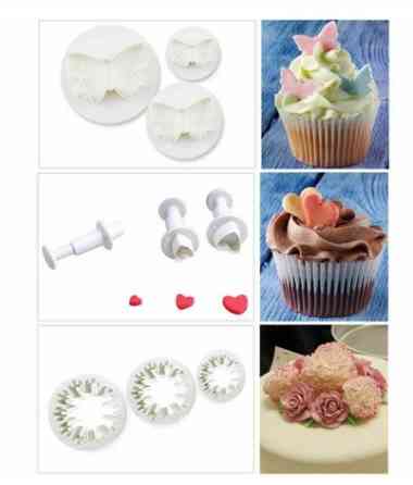 Набор кондитерских плунжеров и вырубок 33 штуки белый Киев
