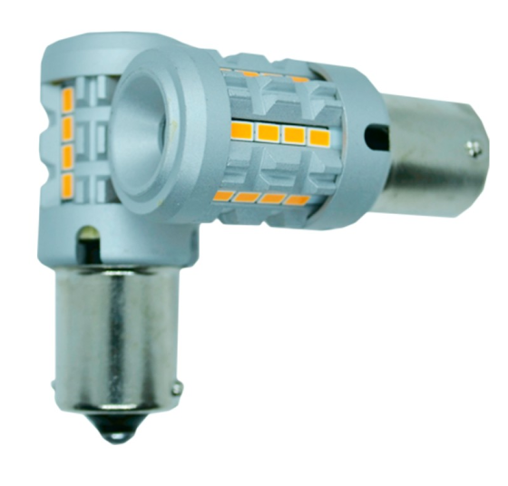 LED лампа 7KG26 STELLAR BAU15S, 1156 150 ° CAN BUS + Резистор Amber (желтый) светодиодная, в повороты (комплект - 2 шт.) Винница