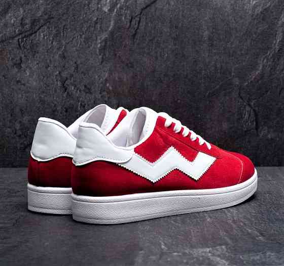 Кросівки Чоловічі Червоні Замшеві (розміри: 42,43,44,45) — 793 Дніпро