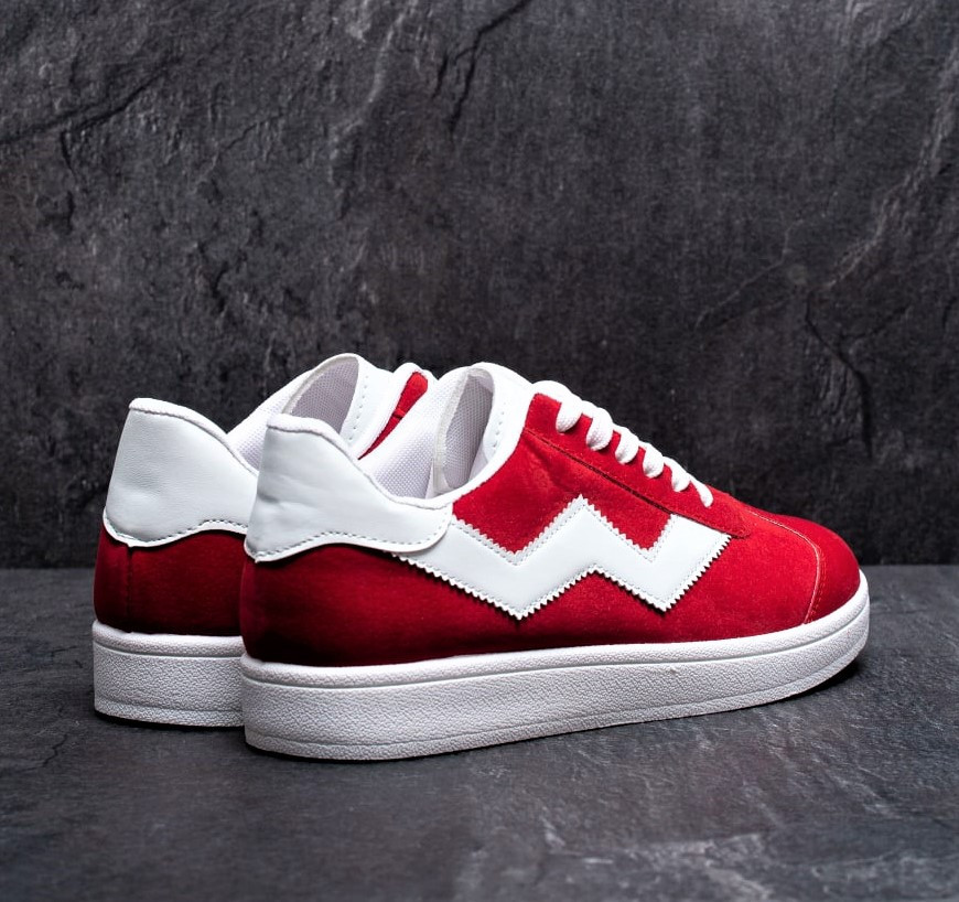 Кросівки Чоловічі Червоні Замшеві (розміри: 42,43,44,45) — 793 Дніпро - фото 3