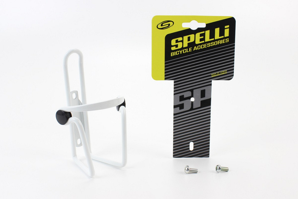 Фляготримач алюмінієвий з пластмасовими вставками, кріпл. на раму, білий SBC-103 Киев - изображение 1