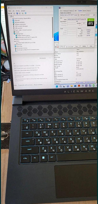 Ноутбук Alienware m15 r7. RTX3070Ti, i7-12700, 16Gb, 512Gb, FullHD IPS 15.6