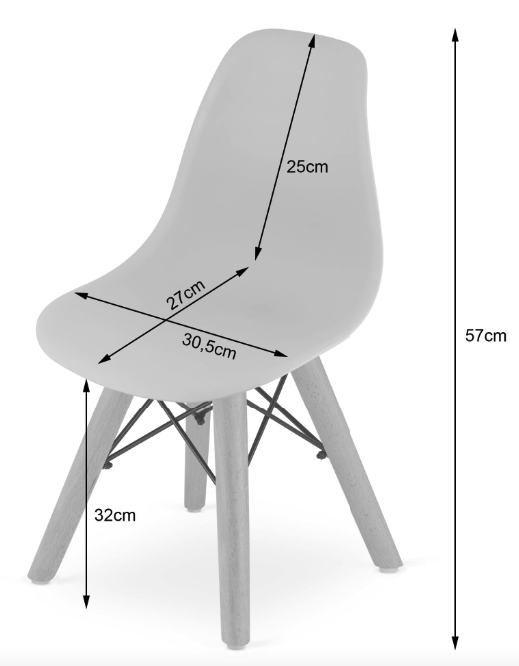 Дитячий стільчик Leobert Zubi зі спинкою блакитний Київ - фото 3