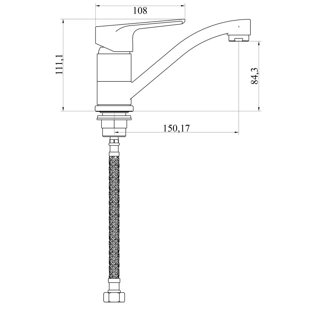 Смеситель для умывальника DOMINO VITO DVO-203M Киев - изображение 5