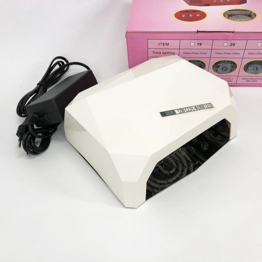 Лед лампа для гель лака UV LAMP CCF+LED, Сушилка обычного ногтей, Профессиональная сушка для гель лака YC-29 Львов - изображение 3