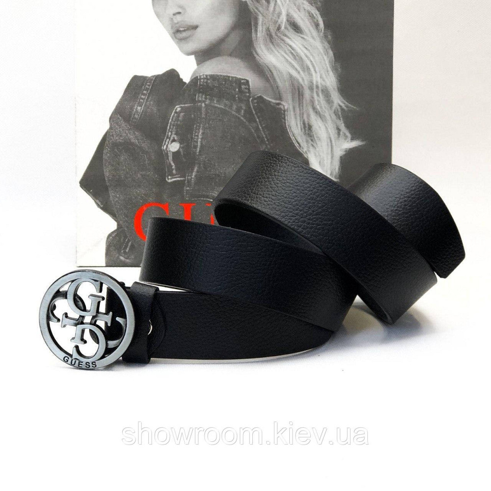 Жіночий шкіряний ремінь (4001) grey 4 см Київ - фото 4