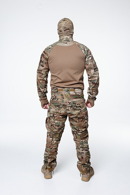 Тактичні штани мультикам ріп-стоп із наколінниками, посиленими вставками та регульованою талією Львів - фото 7