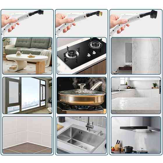 Портативний пароочисник 2500Вт,1,2л + 7 насадок SBR Київ