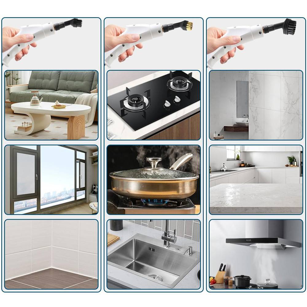 Портативний пароочисник 2500Вт,1,2л + 7 насадок SBR Київ - фото 6