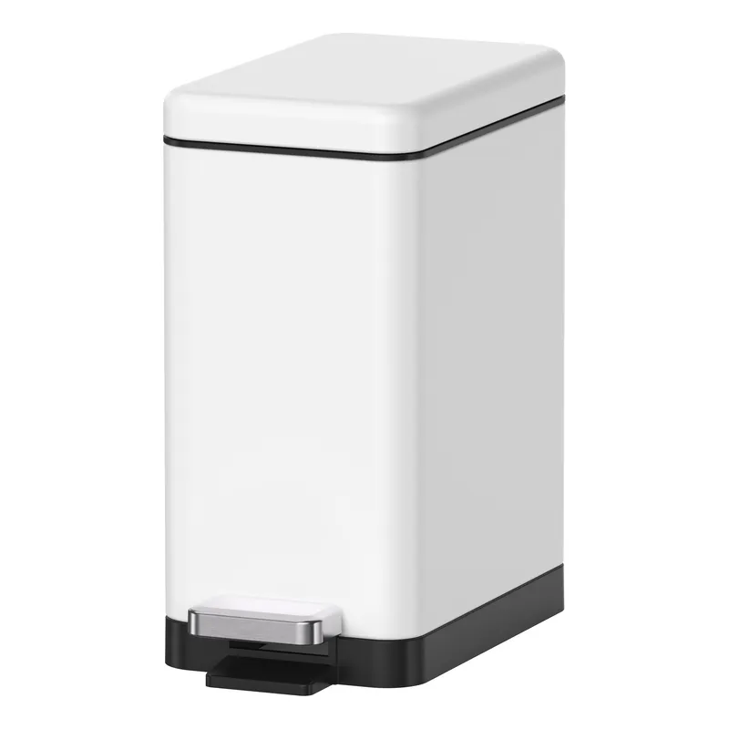 Прямоугольное мусорное ведро 10 л с плавным закрытием Koer TC-010210-08 белое (KR5598) Харьков - изображение 10