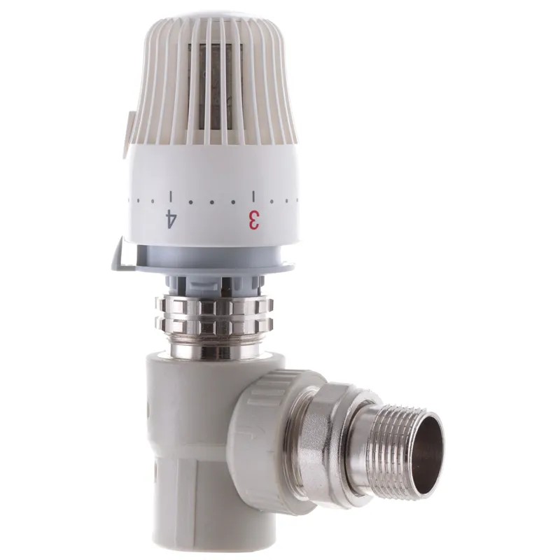 Кран термостатический с термоголовкой угловой 25x3/4 PPR Koer K0154.PRO (KP0196) Киев - изображение 1