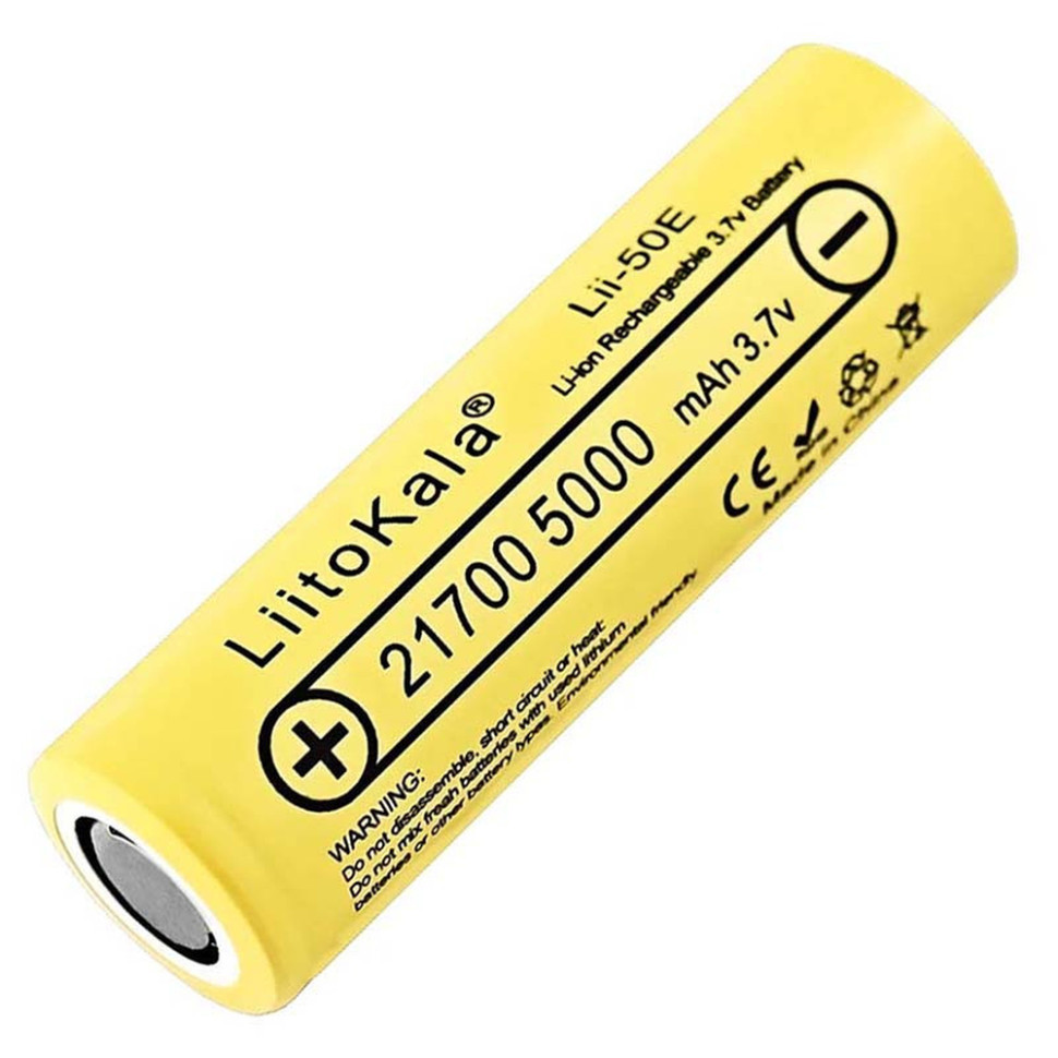 Акумулятор LiitoKala Lii-50E 21700 5000mah battery Киев - изображение 1