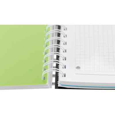 Блокнот Optima A4 Adamant пластикова обкладинка, з розділювачами та перфорацією, 120 аркушів, клітинка чорний (O20843-01) Вінниця