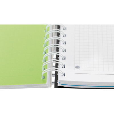 Блокнот Optima A4 Adamant пластиковая обложка, с разделителями и перфорацией, 120 листов, клетка черный (O20843-01) Винница - изображение 3