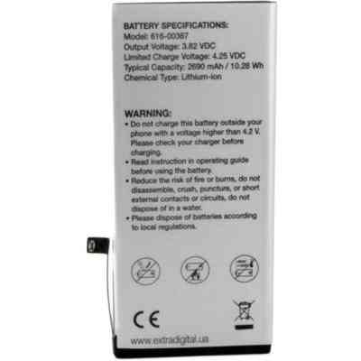 Аккумуляторная батарея Extradigital Apple iPhone 8 Plus (2690 mAh) (BMA6457) Винница