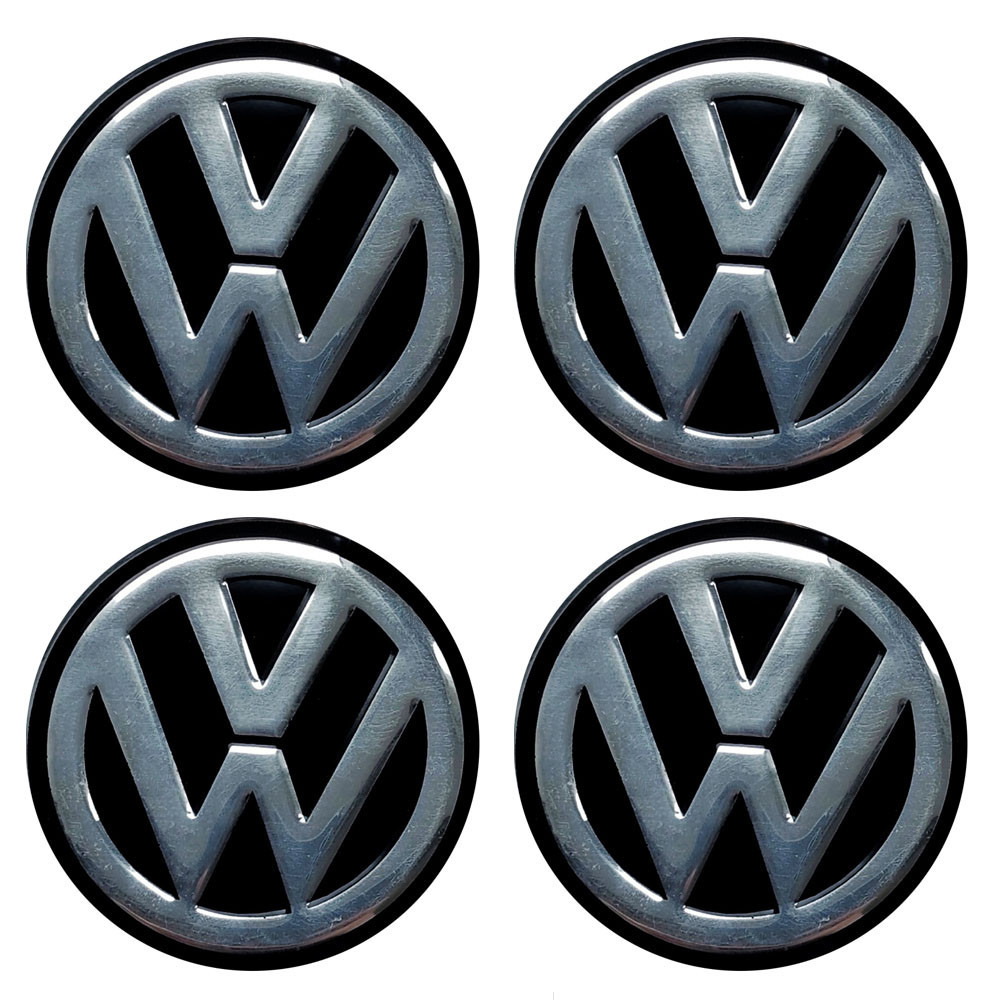 Наклейки на диски/ковпаки Volkswagen 90мм 4шт чорний Вінниця - фото 1