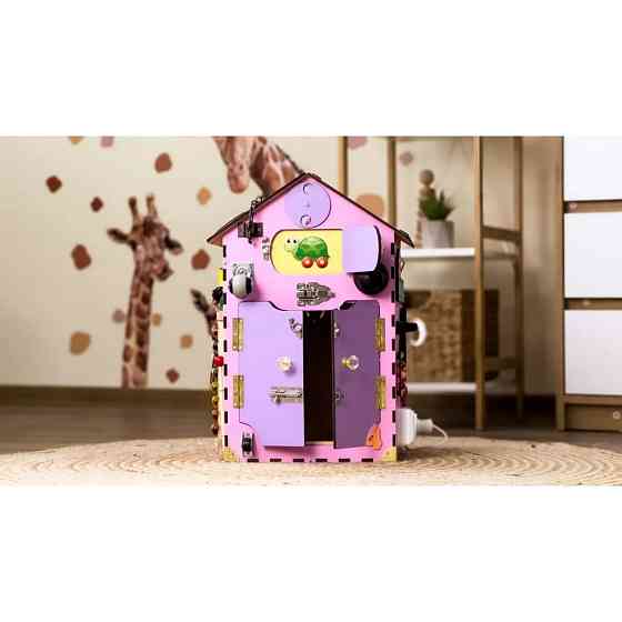 Розвиваюча іграшка Бізікуб "Будинок" TG200111 рожевий, 55х30х30 см Вінниця