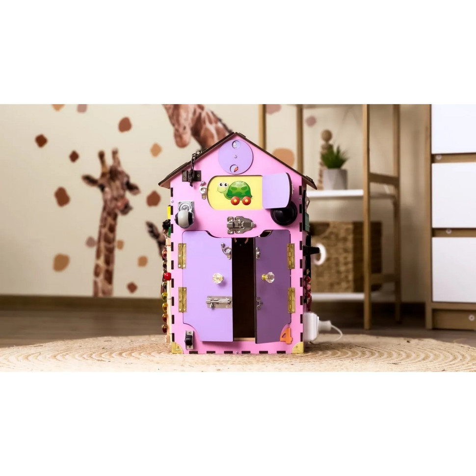 Розвиваюча іграшка Бізікуб "Будинок" TG200111 рожевий, 55х30х30 см Вінниця - фото 2