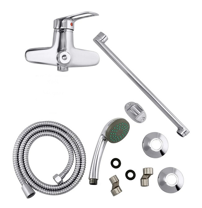 Змішувач для ванни Євро GF HANSBERG 006 з довгим поворотним виливом (GF0006) Чернівці - фото 2