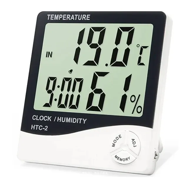 Цифровий термометр-гігрометр з зовнішнім датчиком HTC-2 Київ - фото 3