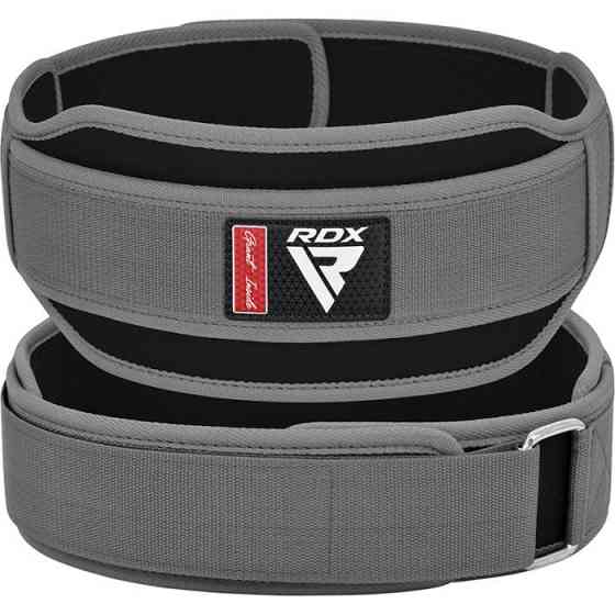 Пояс для важкої атлетики RDX RX5 Double Belt неопреновий Grey XL Каменское