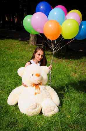 Мягкая игрушка Подарок плюшевый мишка, Плюшевый медведь Ветли 130 см Персиковый Тернополь