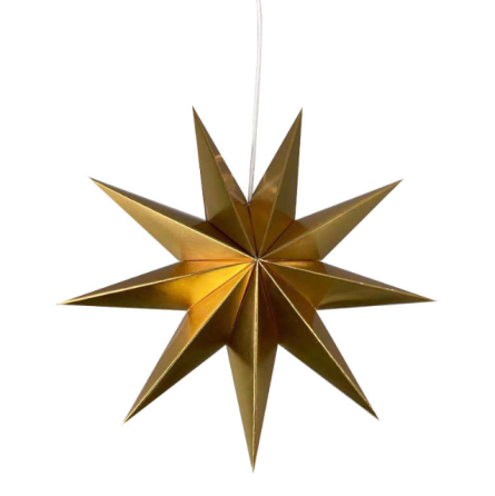 Звездочка из картона 45 см золотистый Киев