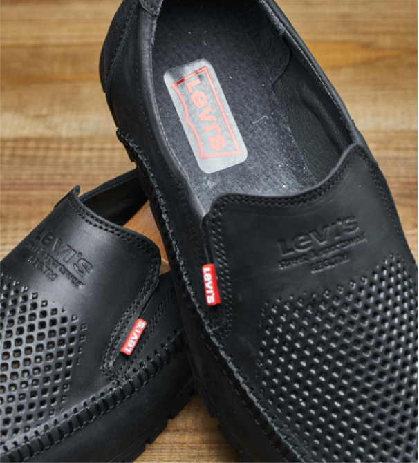 Літні шкіряні туфлі-макасини чорні Харків - фото 7