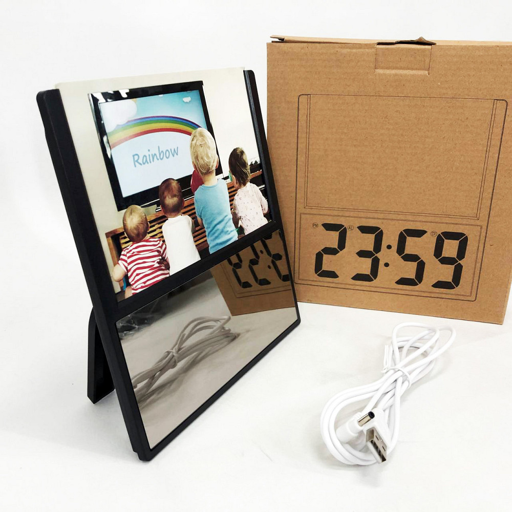 Часы электронные настольные с дисплеем DS-6608, Цифровые часы настольные с светящимся дисплеем XE-81 Ивано-Франковск - изображение 1