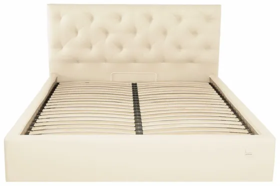 Кровать Двуспальная Bristol Comfort 160 х 190 см Fly 2207 С подъемным механизмом и нишей для белья Бежевый Киев