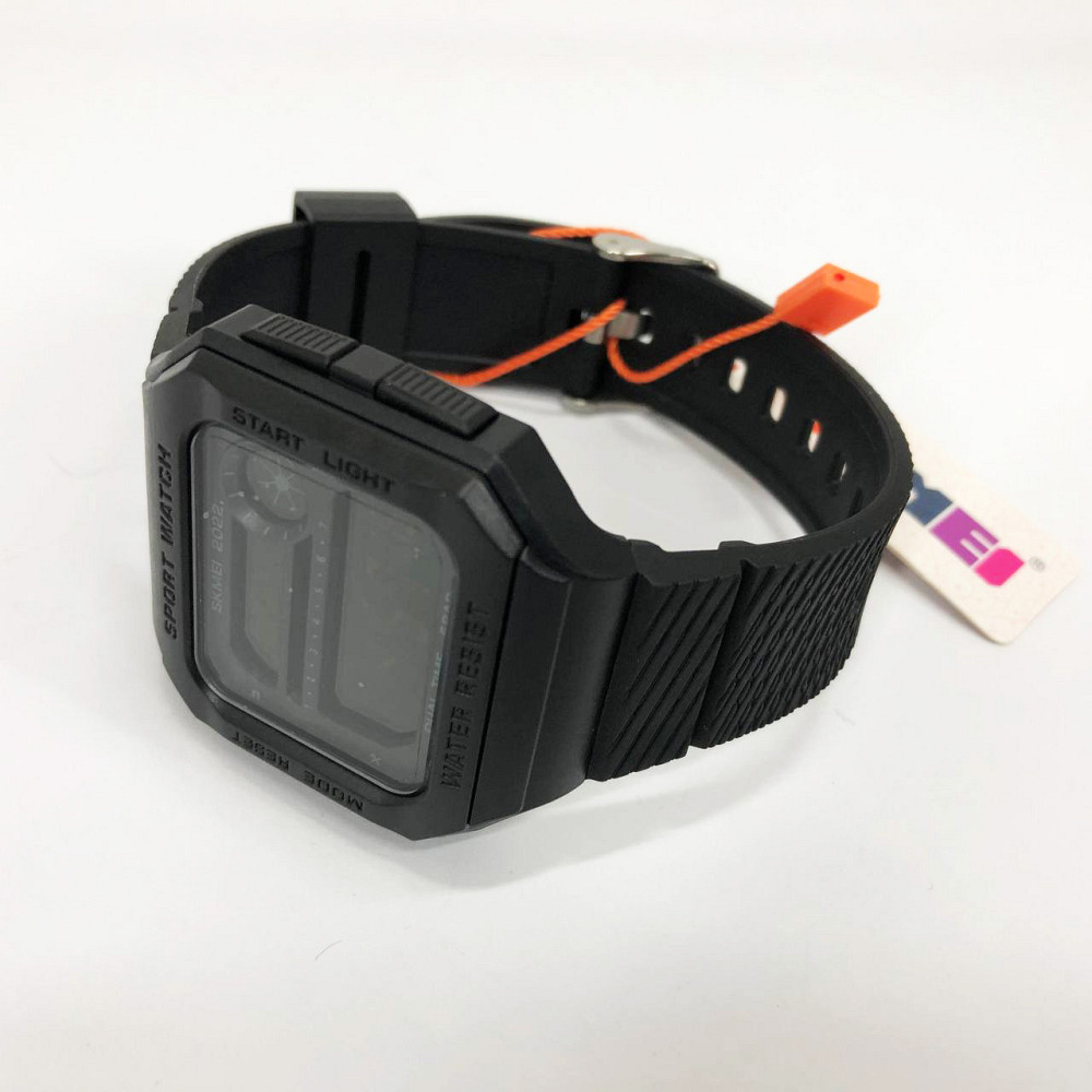 Чоловічий годинник із пластиковим ремінцем SKMEI 2022BKBK, Оригінальний VF-495 чоловічий годинник Київ - фото 4