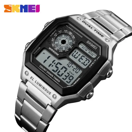 Мужские часы Skmei 1335 Ripple Silver Винница