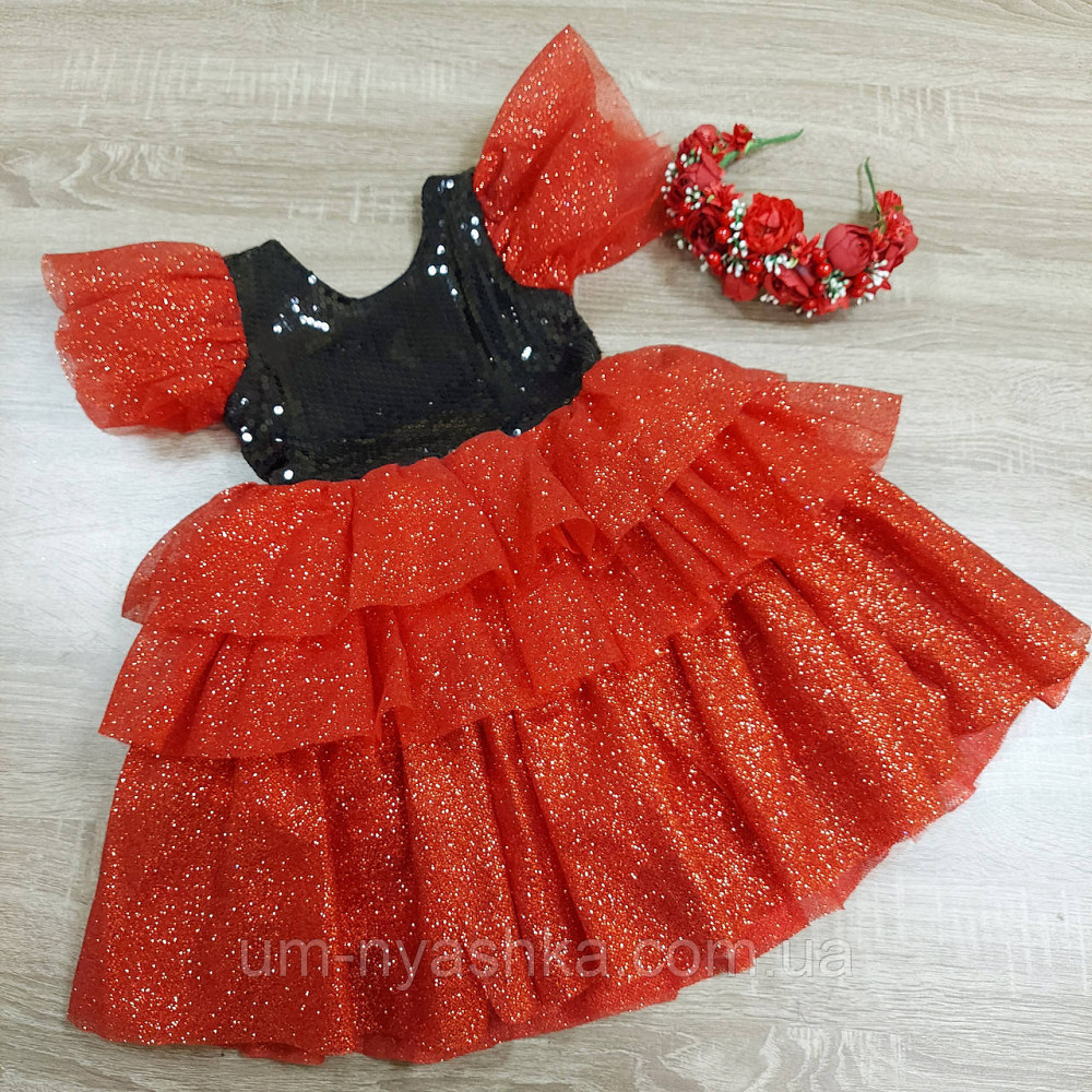 Пишна святкова сукня з глітером Кривий Ріг - фото 3