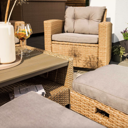 Набір садових меблів Di Volio Firenze бежевий/світло-сірий Киев