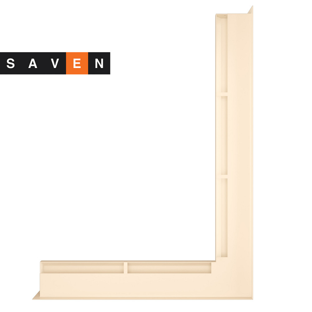 Вентиляционная решетка для камина угловая правая SAVEN Loft Angle 60х800х600 кремовая Львов - изображение 3