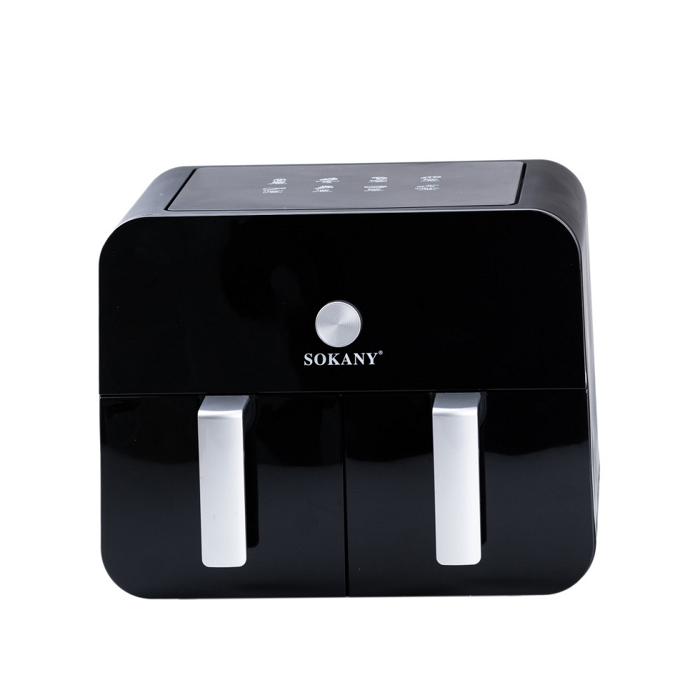 Аерогриль-фритюрниця SOKANY на 10 літрів, два відділення 2400 Вт чорна SK10008 Коломыя - изображение 4