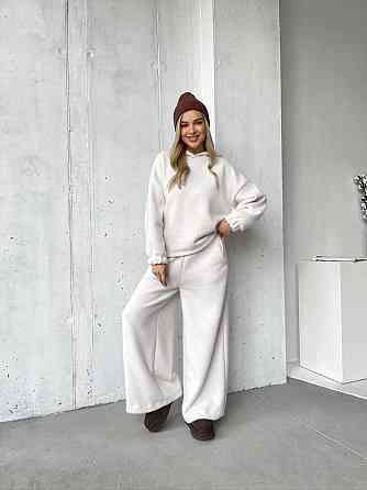 Женский теплый уютный костюм двойка из альпаки Одесса