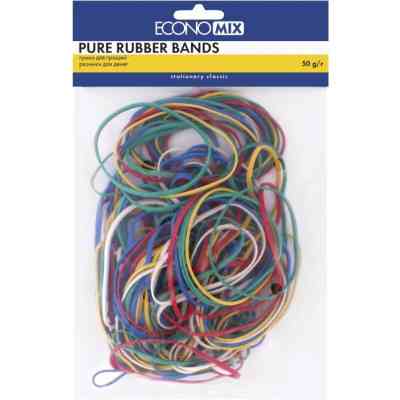 Резинки для денег Economix 50 г, ассорти (E41501) Винница