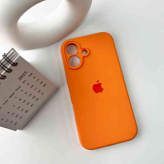 Чохол для смартфона Silicone Full Case AA Camera Protect for Apple iPhone 16 34,Papaya Київ
