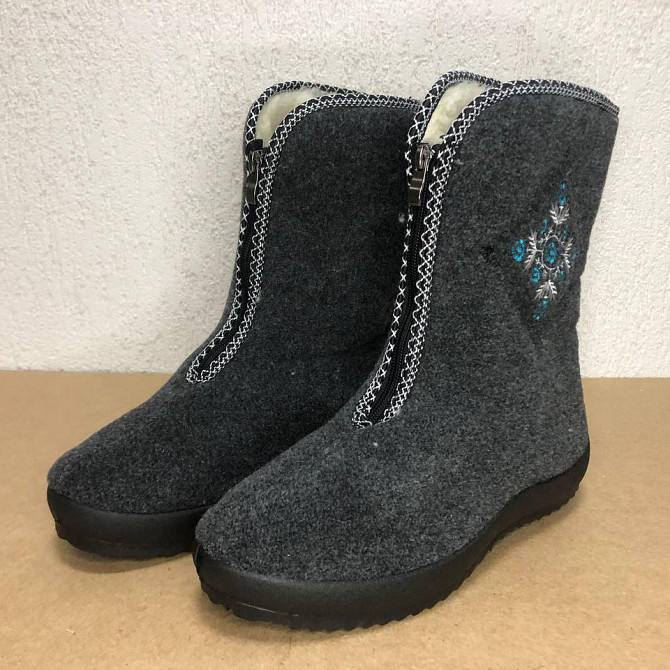 Женские дутики с мехом, Женские галоши пена, Женские дутики водонепроницаемые суконные бабуши RF-95 Львов - изображение 1
