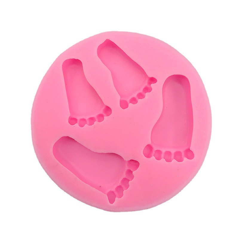 Молд силиконовый Детские ножки 95 мм розовый Киев - изображение 5