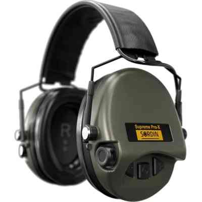 Наушники для стрельбы Sordin Supreme Pro-X SFA зі шкіряним оголівям Green (74502-06-S) Винница