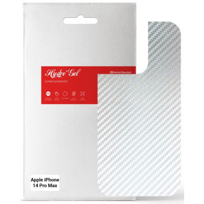 Пленка защитная Armorstandart back panel Apple iPhone 14 Pro Max Carbone Silver (ARM64970) Винница - изображение 1