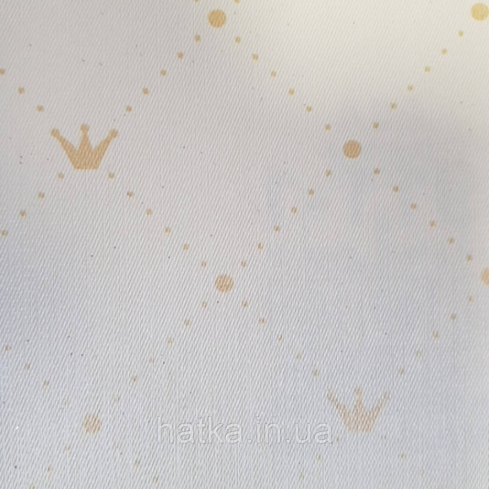 Обои виниловые на флизелине AdaWall Ada Kids метровые детские короны принцессы полоски ромбы на песочном Киев - изображение 3