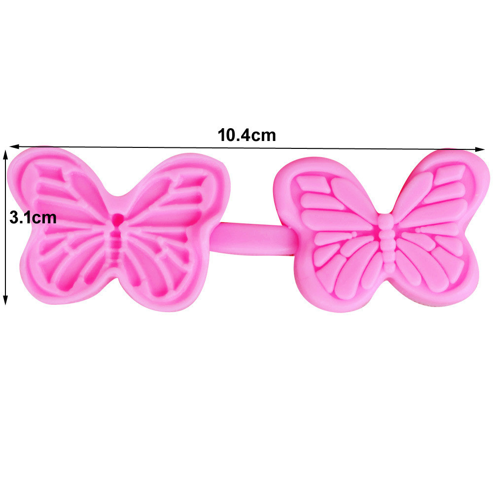 Молд для фоамирана Бабочки 104 на 31 мм розовый Киев - изображение 2