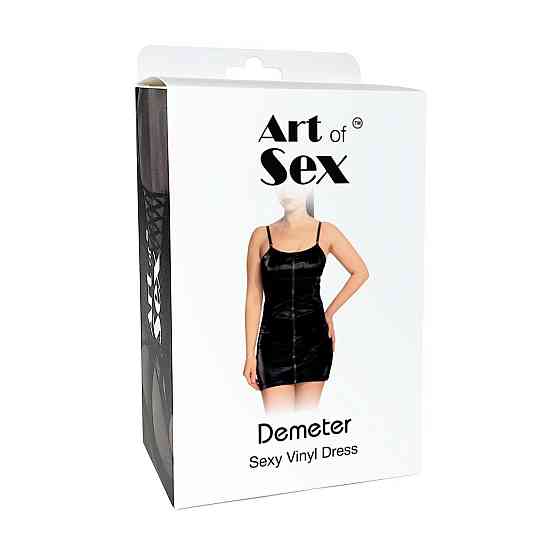 Лакована сукня Art of Sex - Demeter, колір чорний, розмір XL Sex Aura Київ